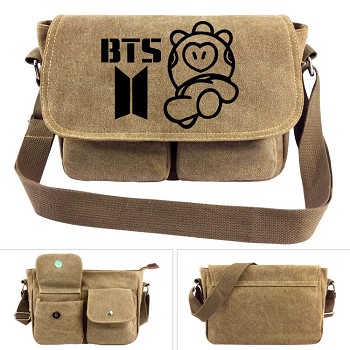 BTS canvas satchel shoulder bag