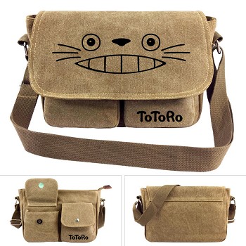 Totoro anime canvas satchel shoulder bag