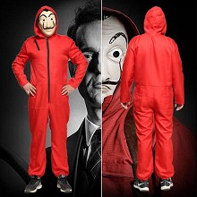 La casa de papel cosplay cloth dress costume(no mask)