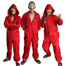 La casa de papel cosplay cloth dress costume(no ma...