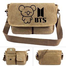 BTS canvas satchel shoulder bag