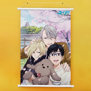 YURI on ICE anime wall scroll