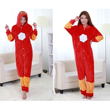 Iron Man flano pajamas dress hoodie