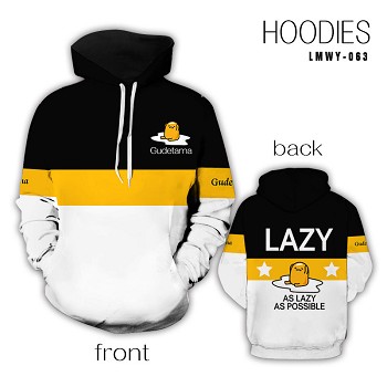 Gudetama anime hoodie cloth