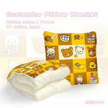 Rilakkuma anime pattern customize pillow blanket cushion quilt