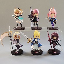 Fate anime figures set(6pcs a set)