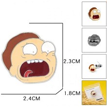 Rick and Morty brooch pin