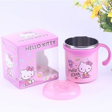 Hello kity cartoon 304 stainless steel cup mug