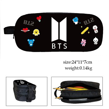 BTS canvas pen bag pencil bag