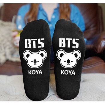 BTS cotton socks a pair