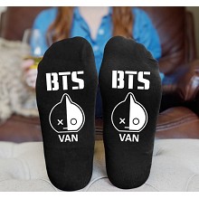 BTS cotton socks a pair