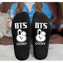 BTS cotton socks a pair