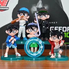 Detective conan anime figures set(5pcs a set)