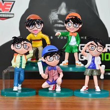 Detective conan anime figures set(5pcs a set)