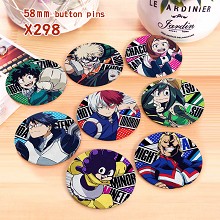 My Hero Academia anime brooches pins set(8pcs a set)