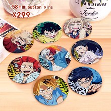 My Hero Academia anime brooches pins set(8pcs a se...