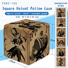 Identity V anime squar velvet pollow case pillow
