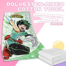 My Hero Academia anime polyester-mixed cotton towe...