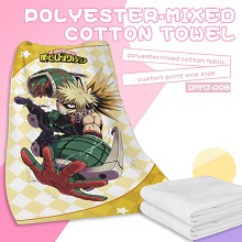 My Hero Academia anime polyester-mixed cotton towel