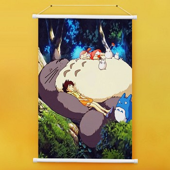 Totoro anime wall scroll