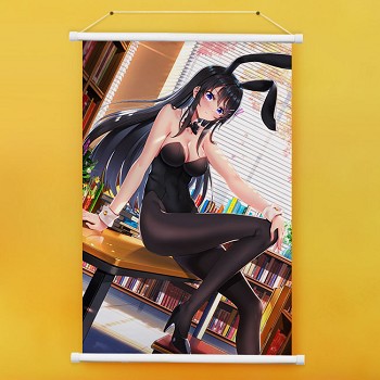 Seishun buta yarou wa bunny anime wall scroll