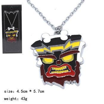 Crash Bandicoot necklace