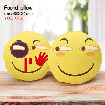 The face round pillow