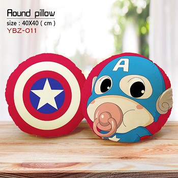 Captain America round pillow