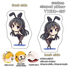 Seishun buta yarou wa bunny anime custom shaped pillow