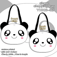 Panda shape shopping bag shoulder bag