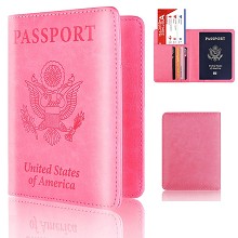 USA Passport Cover Card Case Credit Card Holder Wallet