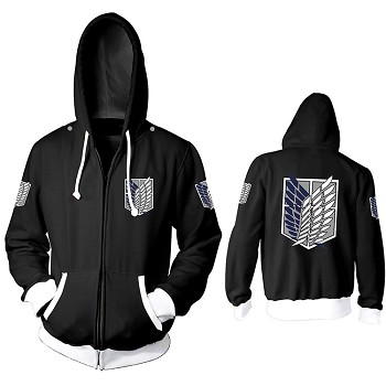 Attack on Titan anime printing hoodie sweater cloth