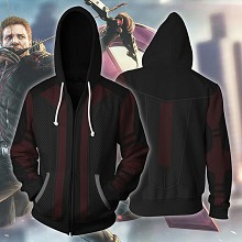 Hawkeye printing hoodie sweater cloth