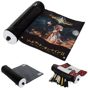 Sword Art Online anime canvas pen bag pencil bag