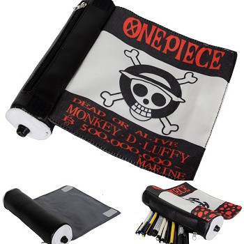 One Piece anime canvas pen bag pencil bag