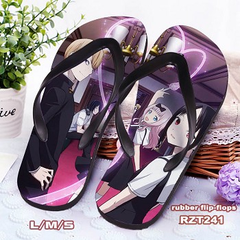 Kaguya-sama anime flip-flops shoes slippers a pair