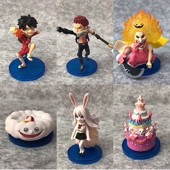 WCF One Piece anime figures set(6pcs a set)