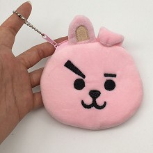 BTS COOKY plush wallet coin purse