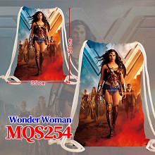 Wonder Woman drawstring backpack bag