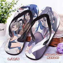 Seishun buta yarou wa bunny anime flip-flops shoes...