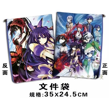 Date A Live anime documents bag pen bag