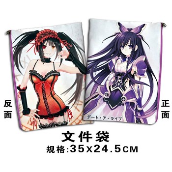 Date A Live anime documents bag pen bag