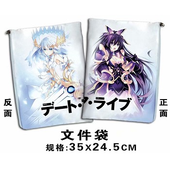 Date A Live anime documents bag pen bag