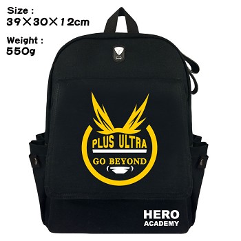 My Hero Academia anime canvas backpack bag