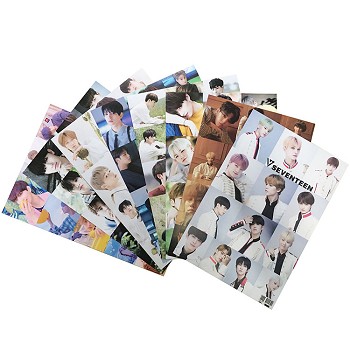 Seventeen star posters set(8pcs a set)