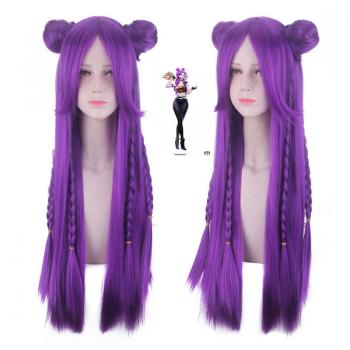 League of Legends KDA KA SA cosplay wig 80cm