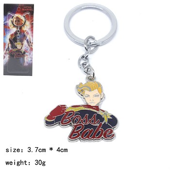 Captain Marvel key chain