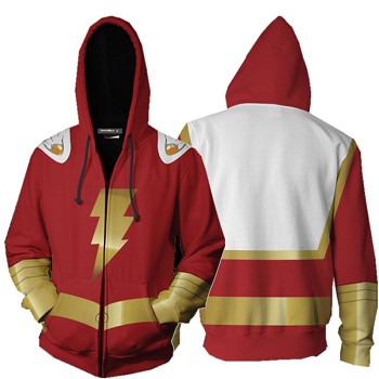 Shazam movie printing hoodie sweater cloth