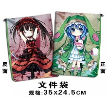 Date A Live anime documents bag pen bag