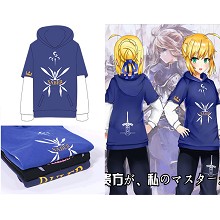 Fate saber anime cotton thin hoodies t-shirt